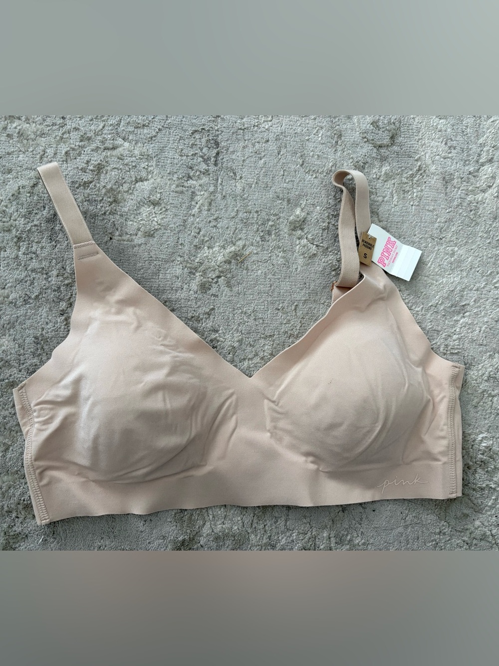 NWT❗️PINK Victoria's Secret Seamless Wireless Bra in Light Nude